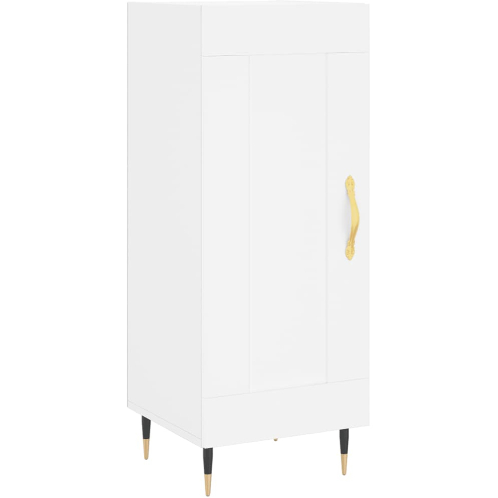 vidaXL Single Door White Sideboard Image 2