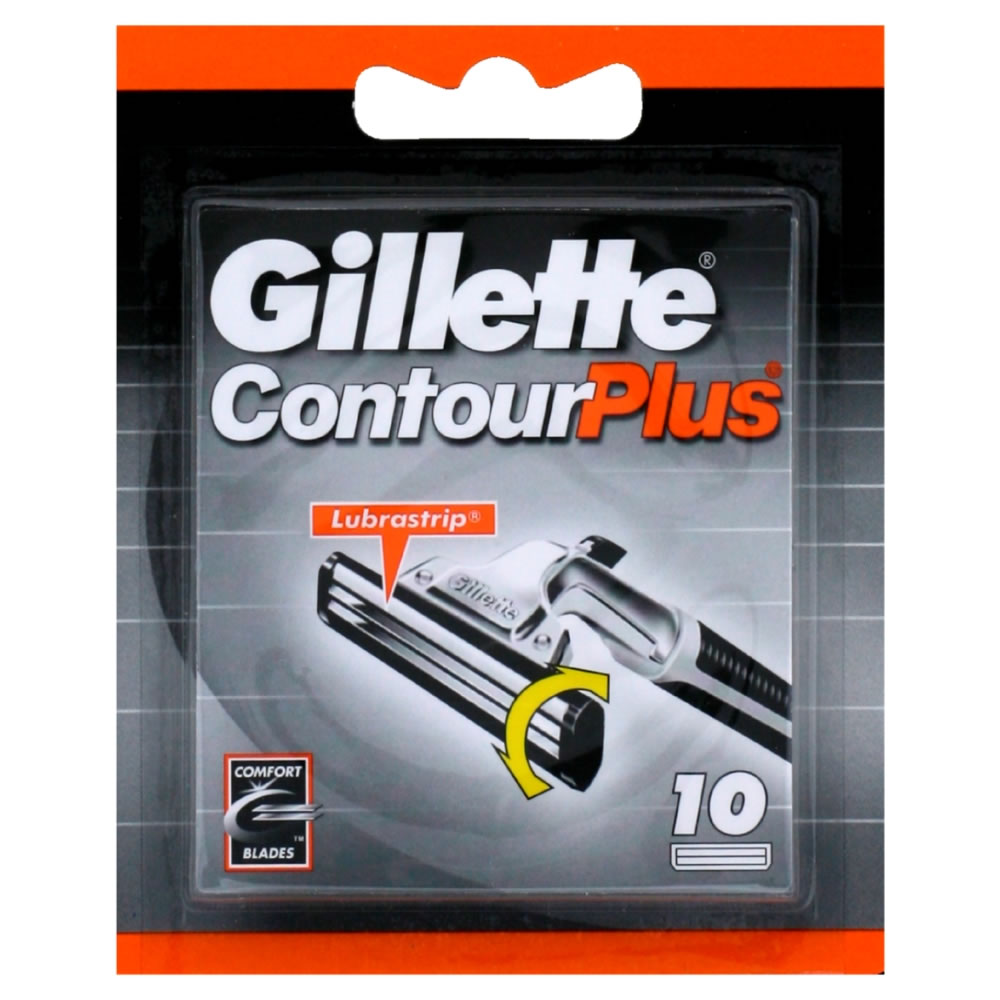 Gillette Contour Plus Replacement Razor Cartridges  10 pack Image