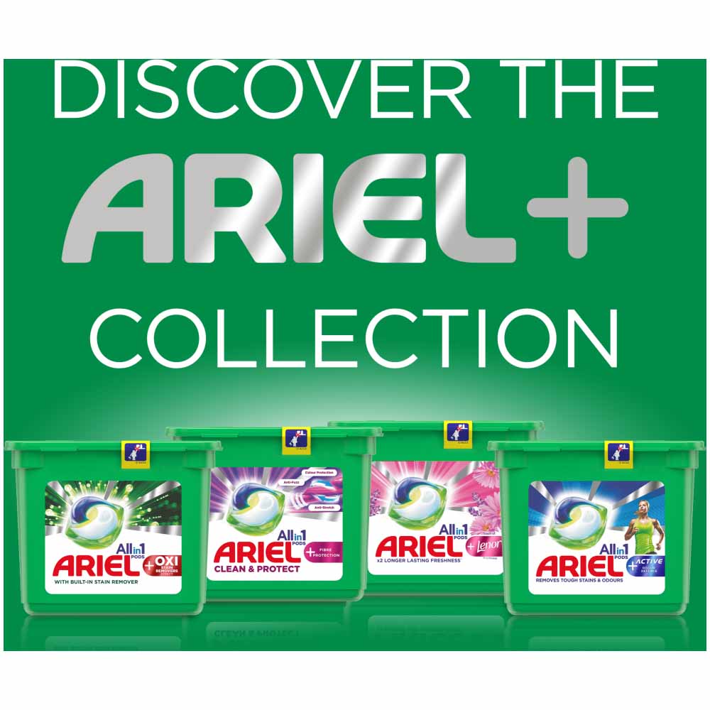Ariel +Fibre Protection All-in-1 Pods Washing Liquid Capsules 30 Washes Image 6