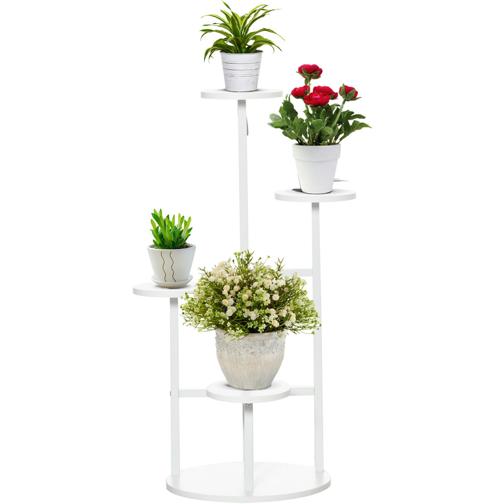 Outsunny 5 Tiered Plant Stand Multiple Flower Pot Holder Image 1