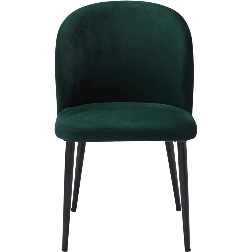 Zara Set of 2 Green Dining Chair Image 2