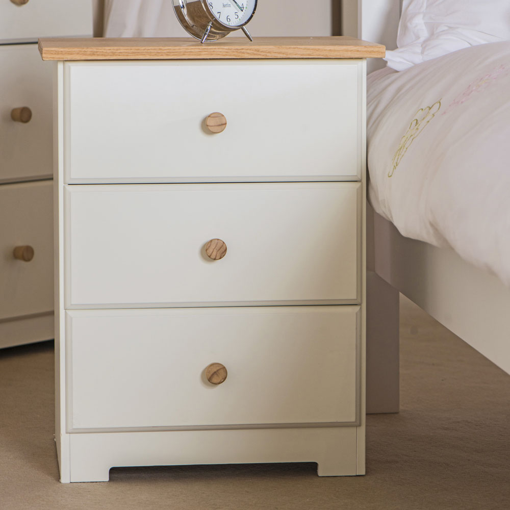 Core Products Colorado 3 Drawer Bedside Cabinet Image 6