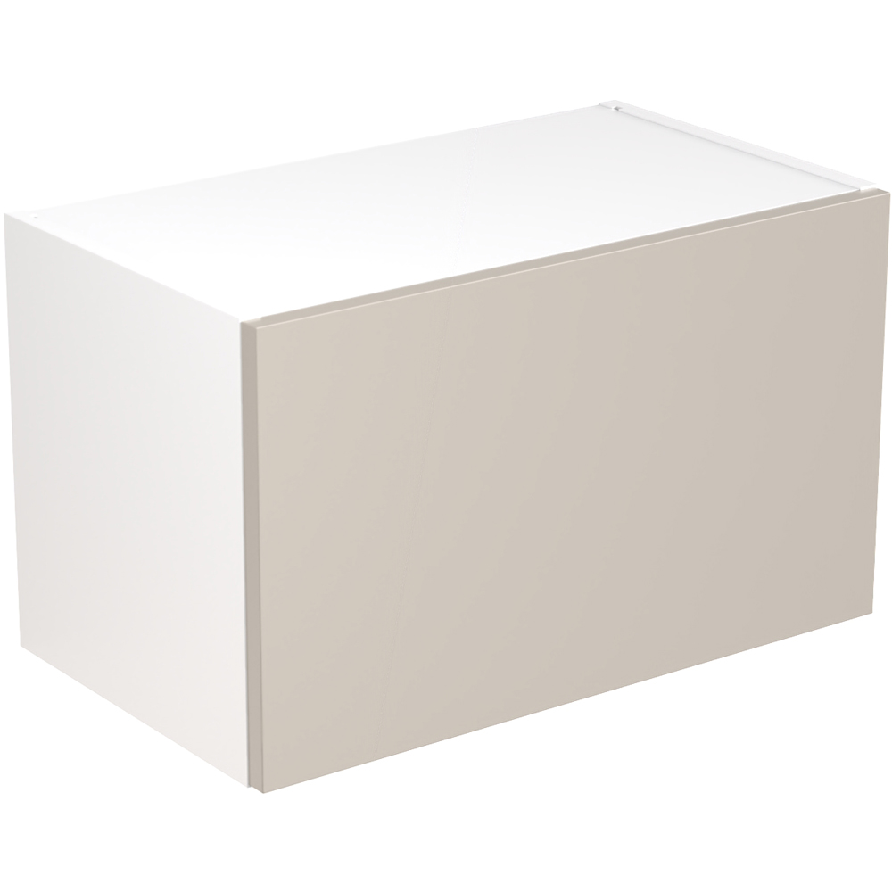 Kitchen Kit Slab Matt Light Grey Bridging Wall Kitchen Cabinet Flatpack 600mm Image 1