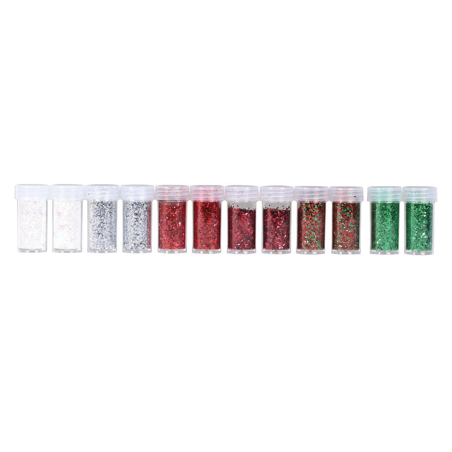 Pack of 12 Christmas Glitters Image 2