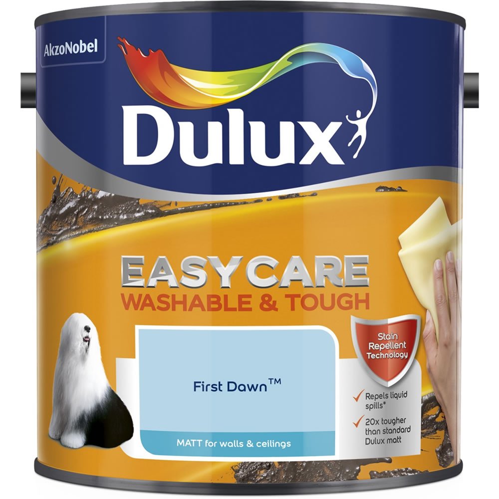 Dulux Easycare Washable & Tough First Dawn Matt Emulsion Paint 2.5L Image 2