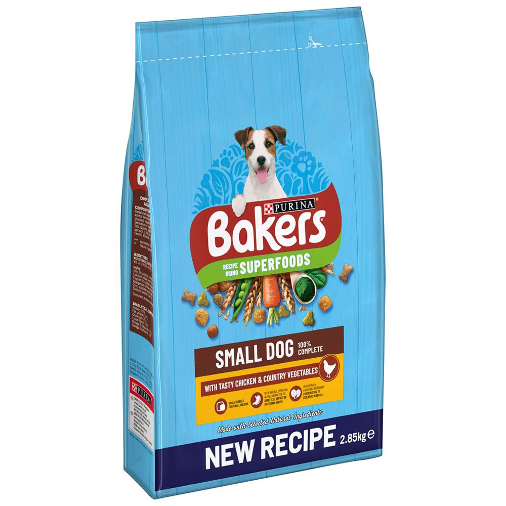 Bakers Chicken with Vegetables Small Dog Dry Food 2.85kg Image 2