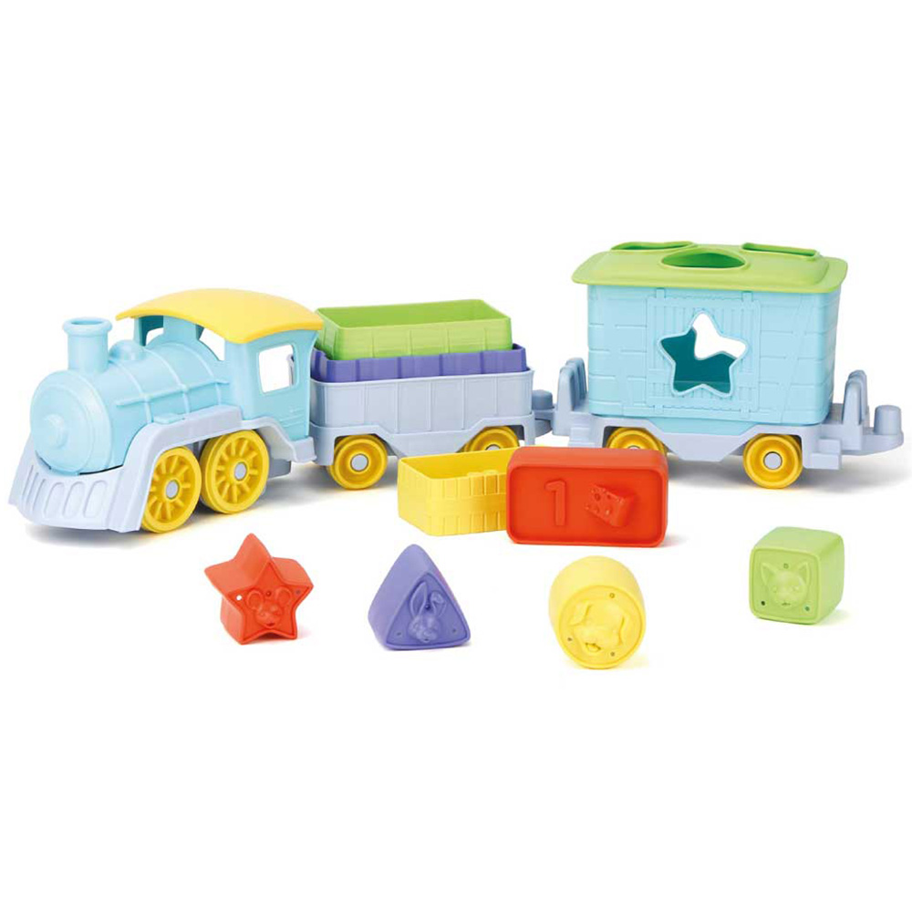 BigJigs Toys Green Toys Stack and Sort Train Image 3