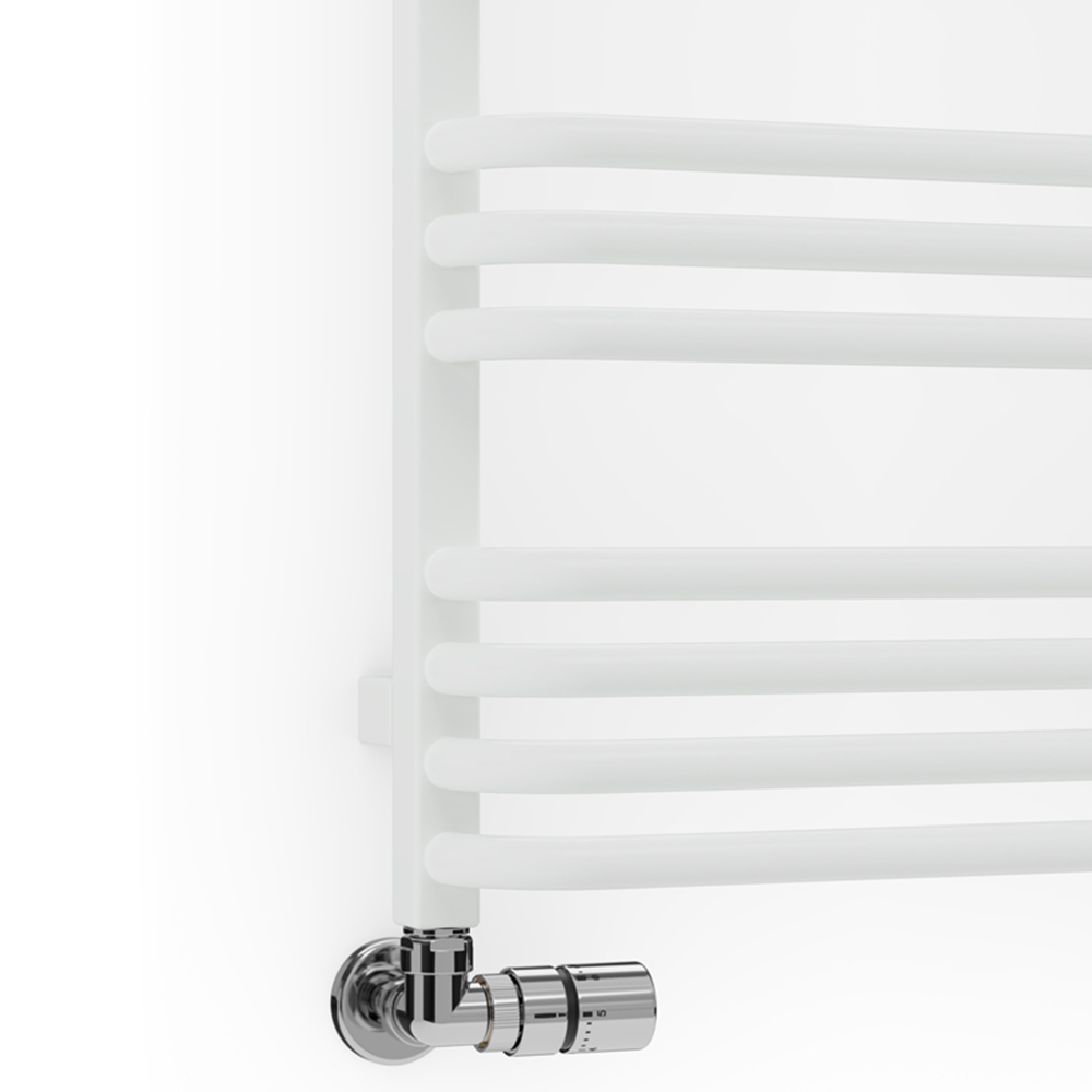 Terma Alex White Heated Towel Rail 760 x 500mm Image 5