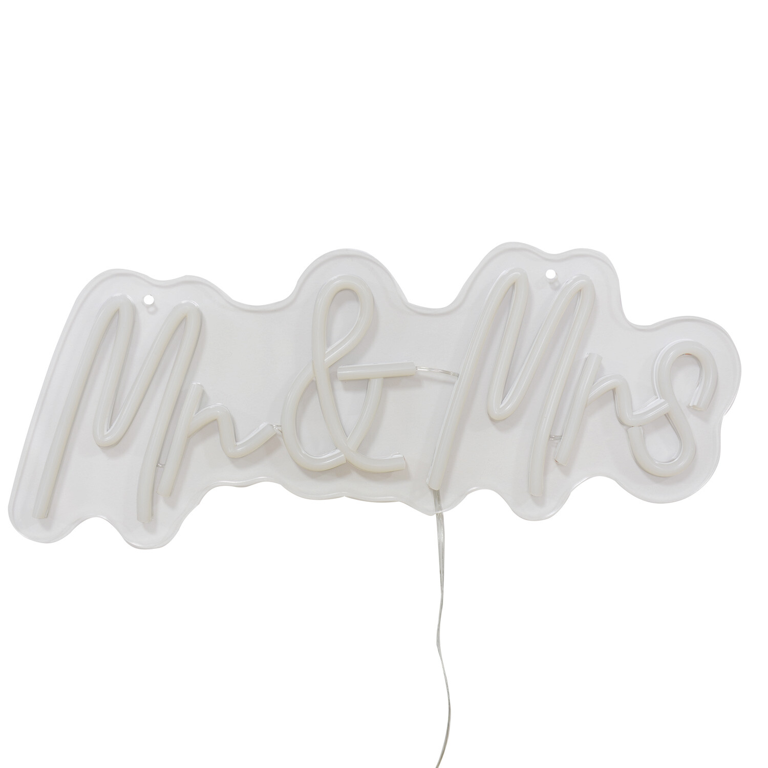 Mr and Mrs LED Neon Sign - White Image 2