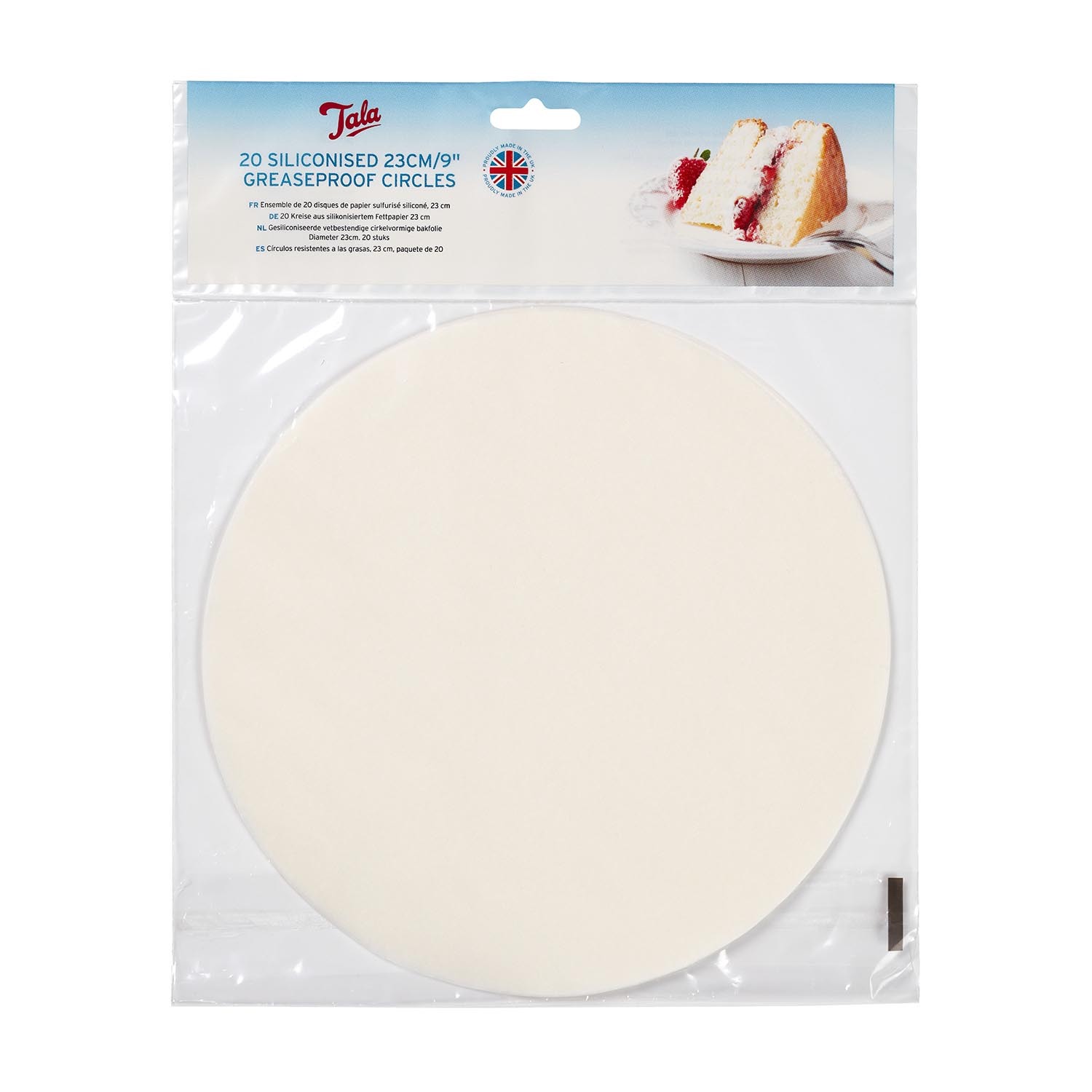 Pack of 20 Tala Siliconised Greaseproof Circles - White Image