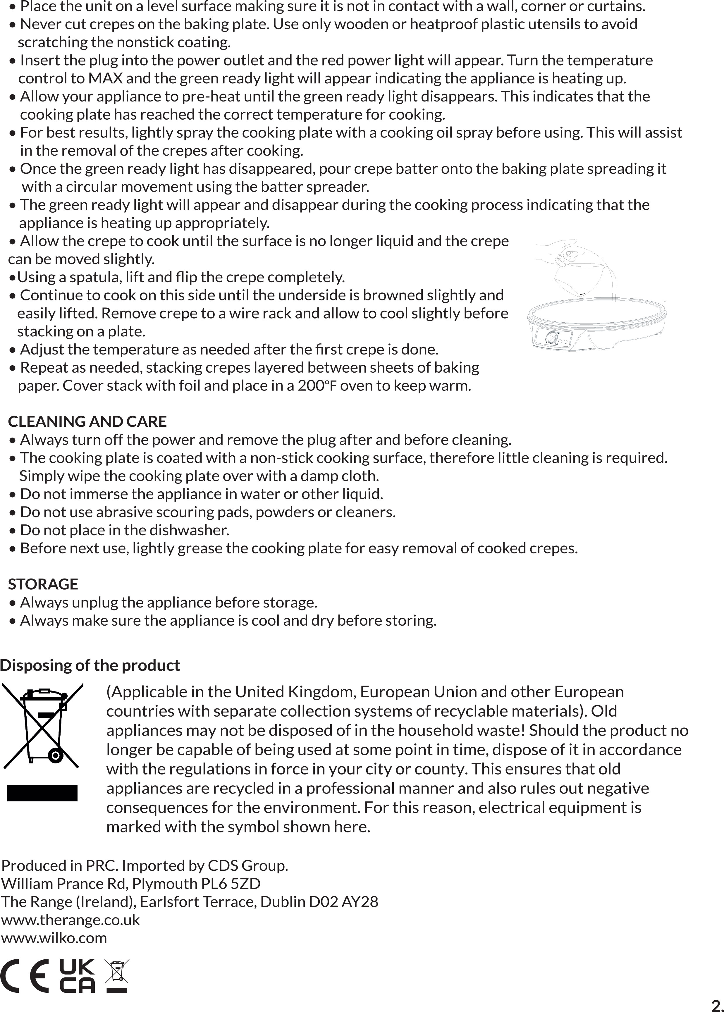 Non-Stick Crepe Maker Black Image 7