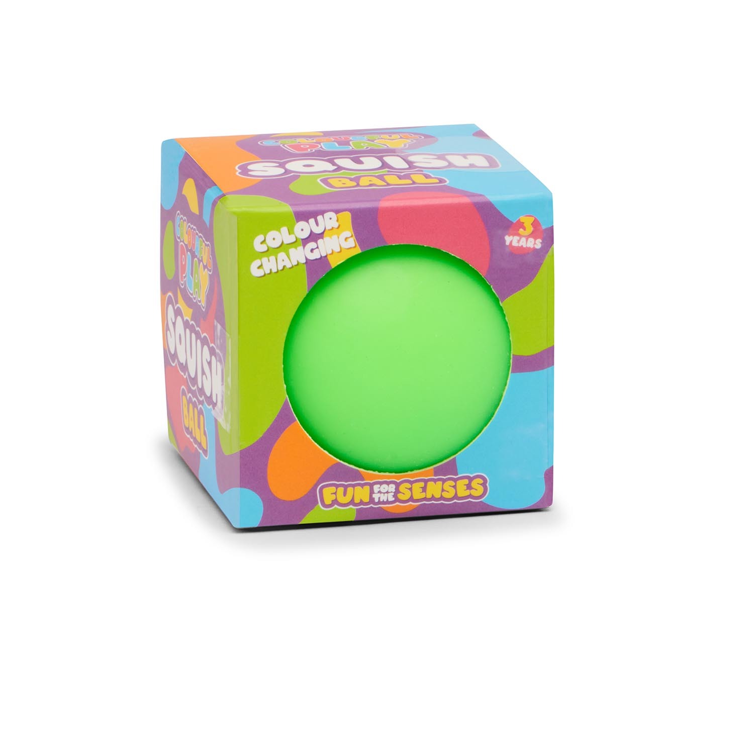 Single ToyMania Colour Changing Sensory Squish Ball in Assorted styles Image 3