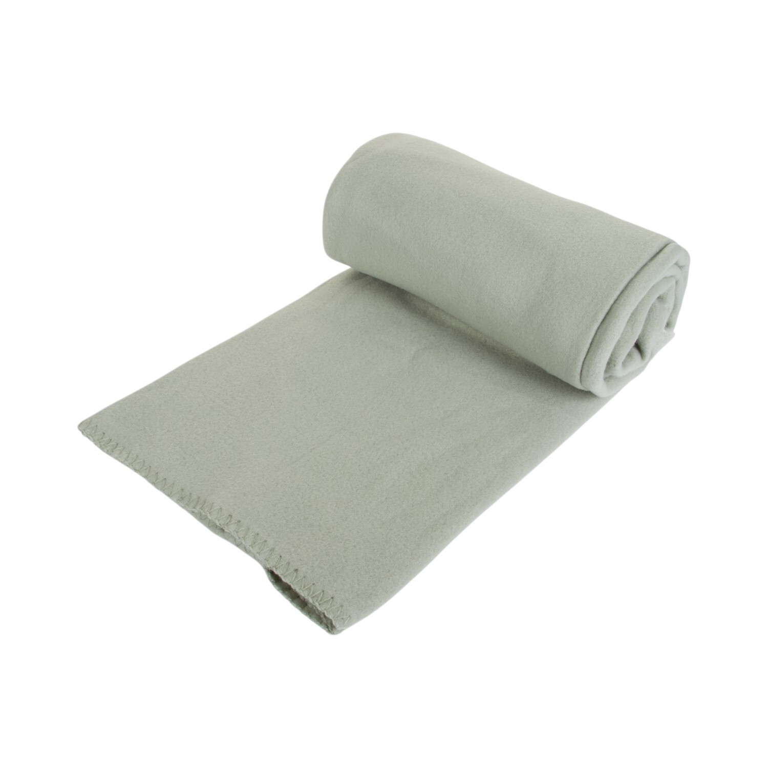 Essential Soft Fleece Throw Sage Image 3