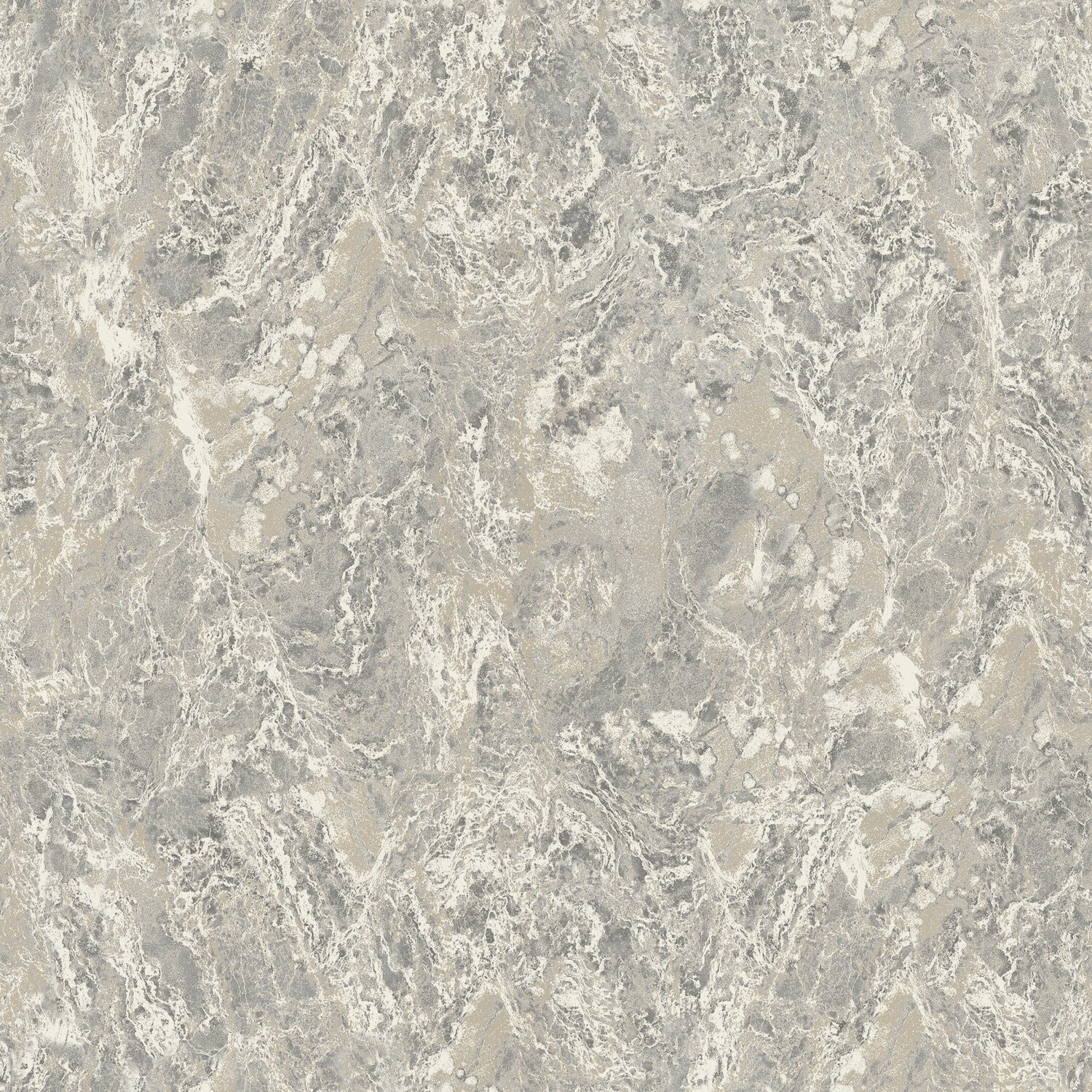 Marble Patina Wallpaper - Charcoal and Natural Image 1