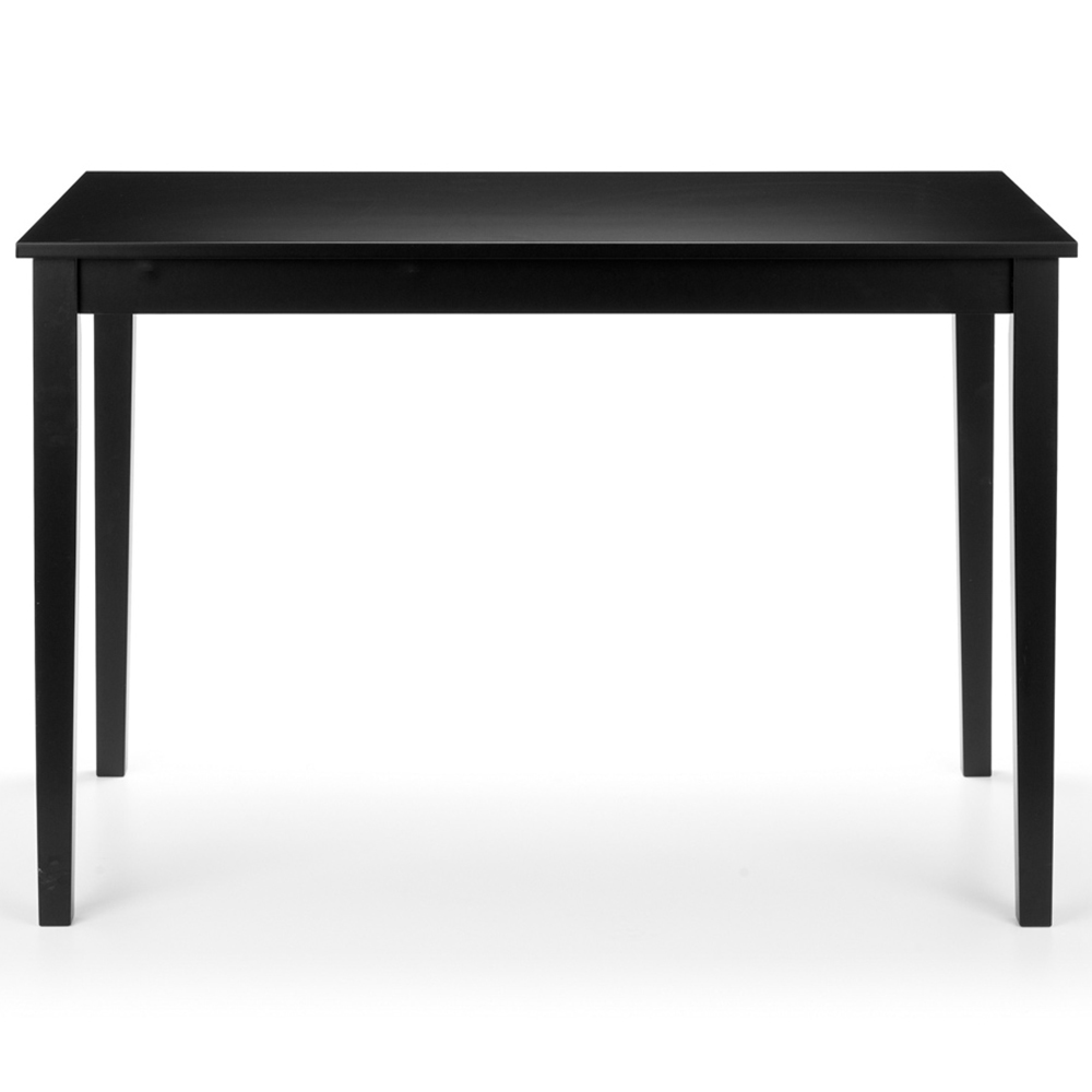 Julian Bowen Hudson 4 Seater Dining Table Black Image 3