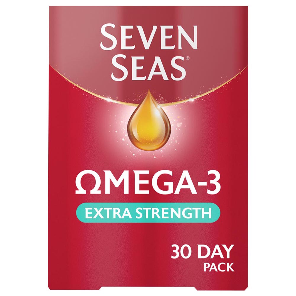 Seven Seas Omega-3 Extra Strength with Vitamin D 30 Capsules Image 1