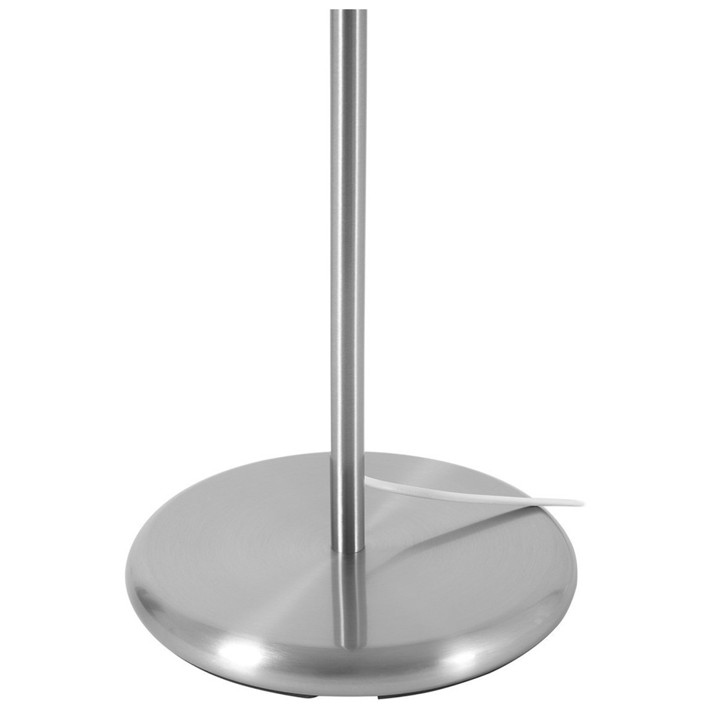 Premier Housewares Grey Waffle Effect Shade Floor Lamp Image 6