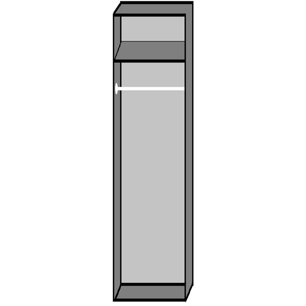 TJ'S Gerven 2 Door Oak Wardrobe Image 3