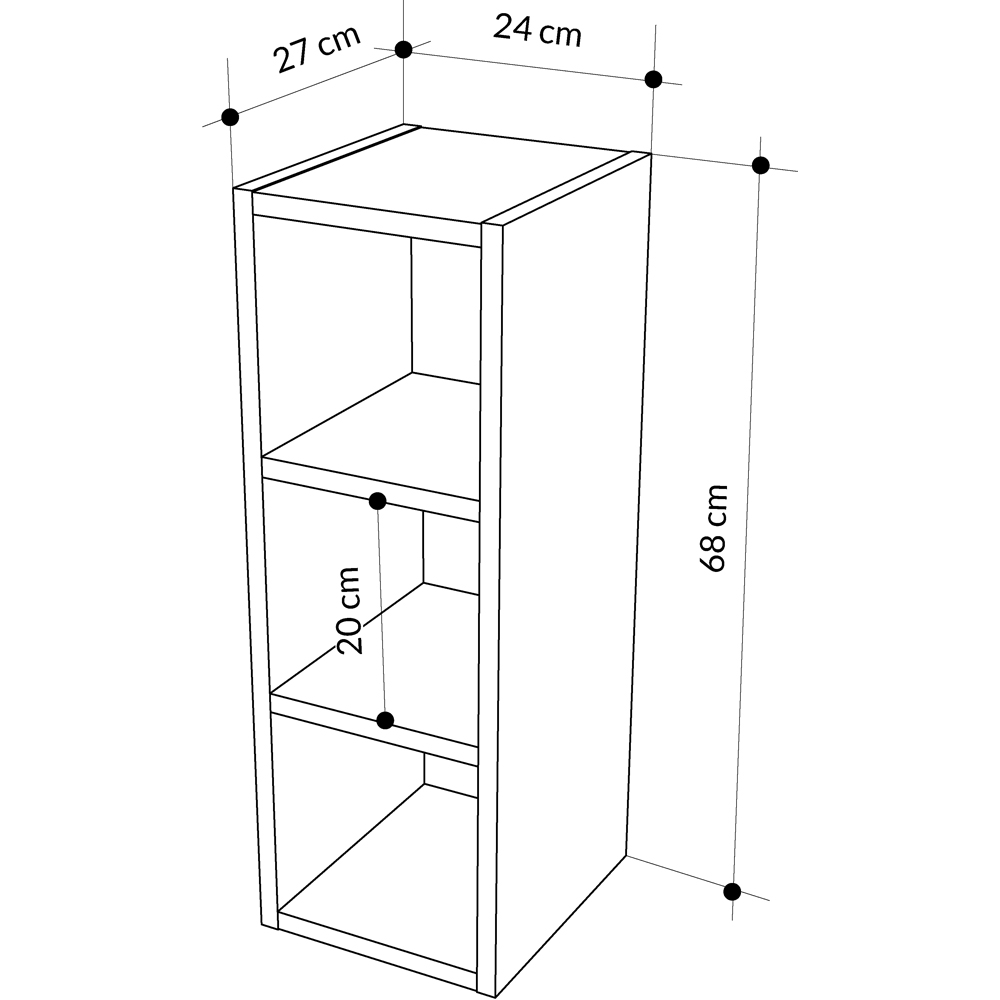 Decortie Combayn 3 Shelf Hitit Low Bookcase Image 6