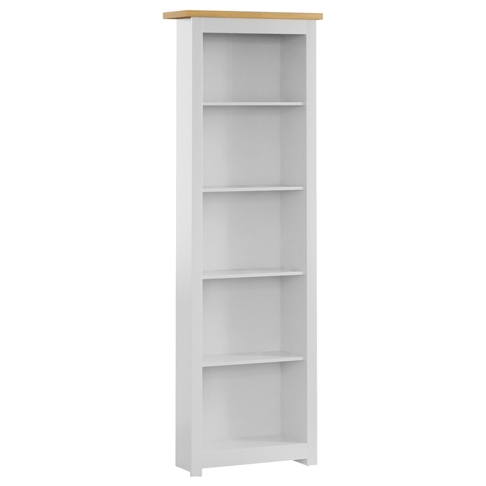 Vida Designs Arlington 5 Shelf White Bookcase Image 2