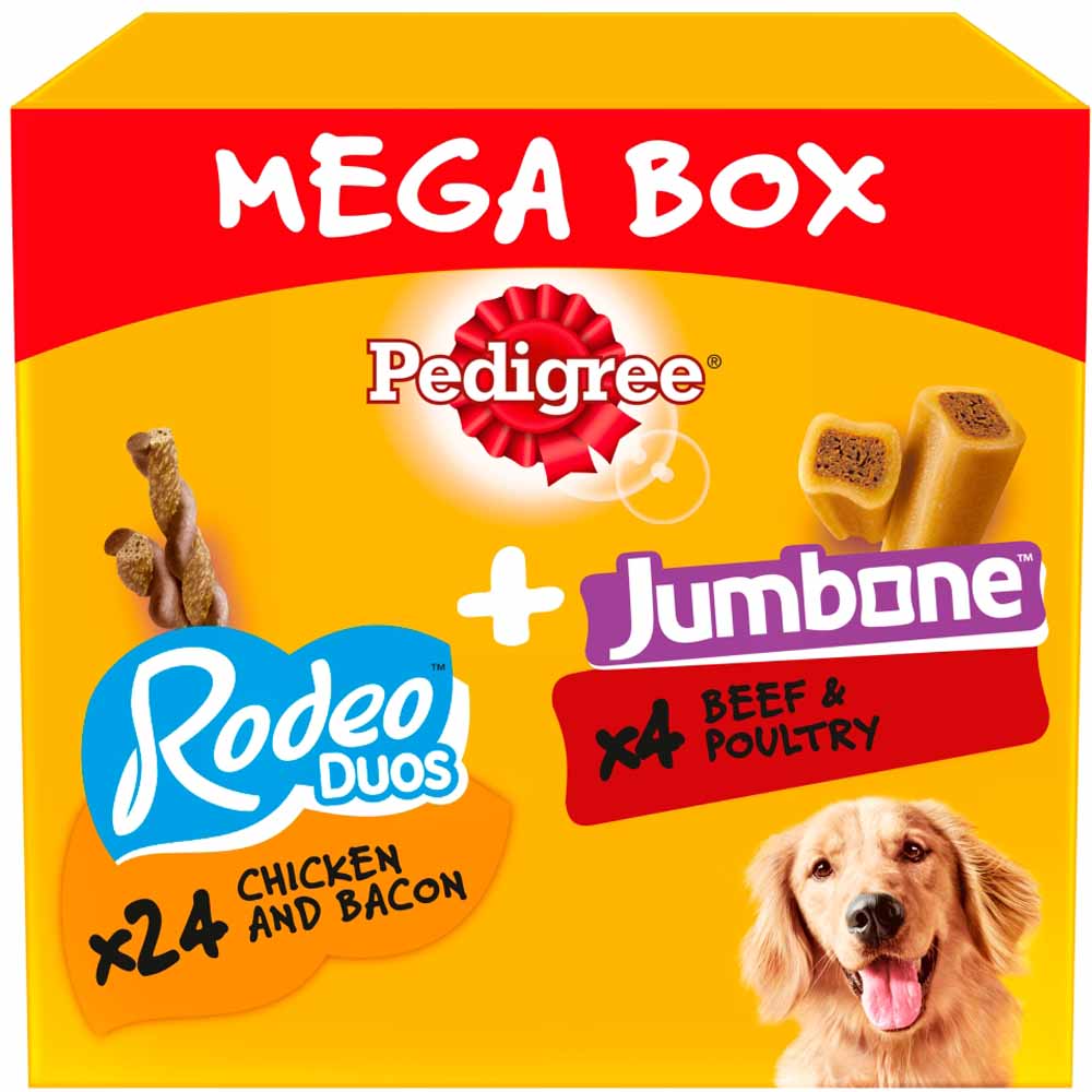 Pedigree Rodeo Duos & Jumbone Medium Dog Treats Mega Box Image 1