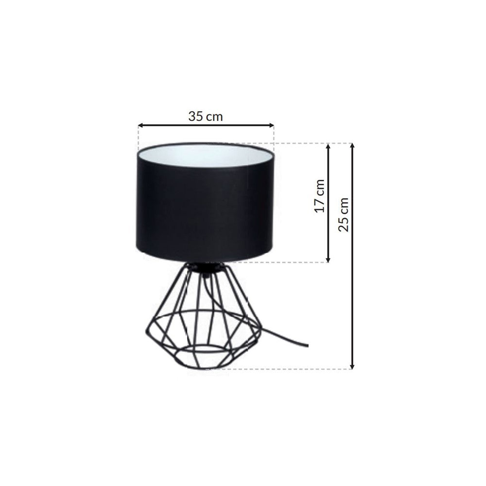 Milagro Colin Black Table Lamp 230V Image 6