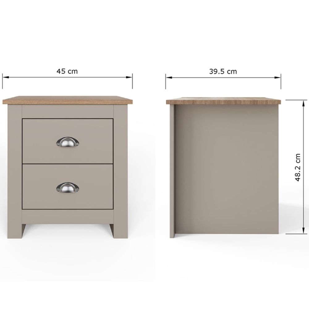 GFW Lancaster Grey 4 Piece Bedroom Furniture Set Image 8
