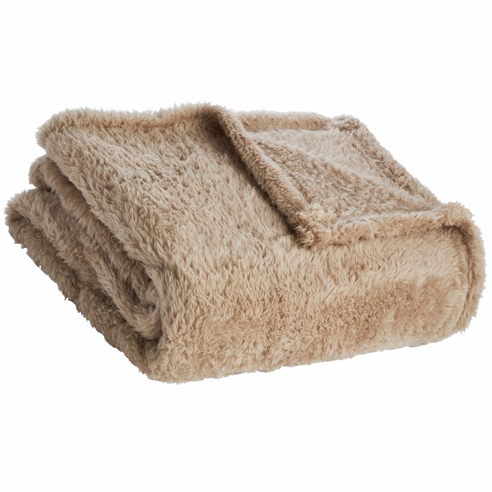 Wilko Mink Teddy Throw 130 x 170cm Image 6