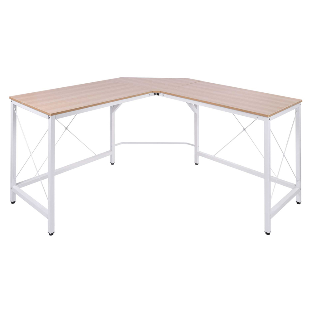 Portland L-Shaped Corner Desk White Image 2