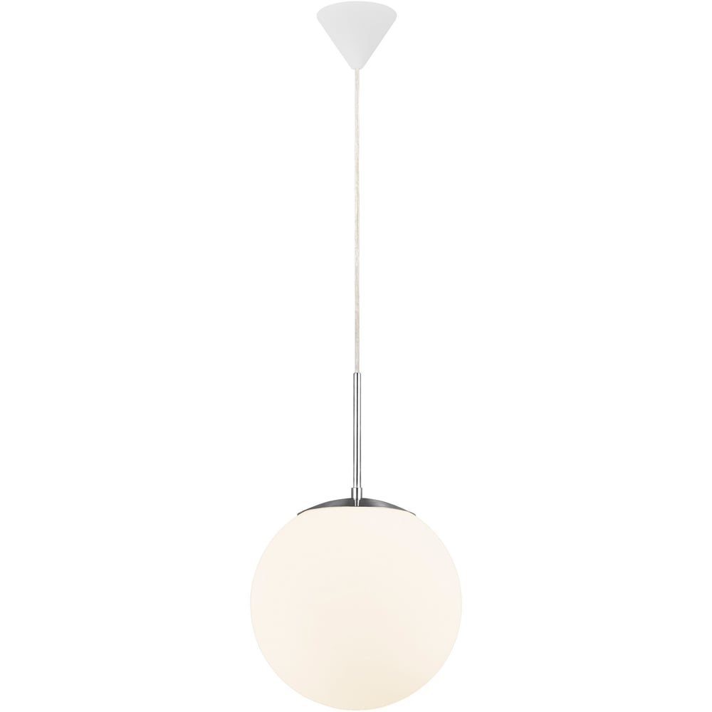 Nordlux Cafe 25 Opal White Pendant Light Image 1