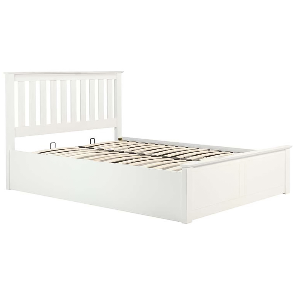 Phoenix Small Double White Ottoman Bed Image 2