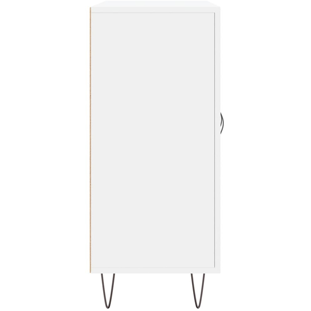 vidaXL 3 Door White Sideboard Image 7