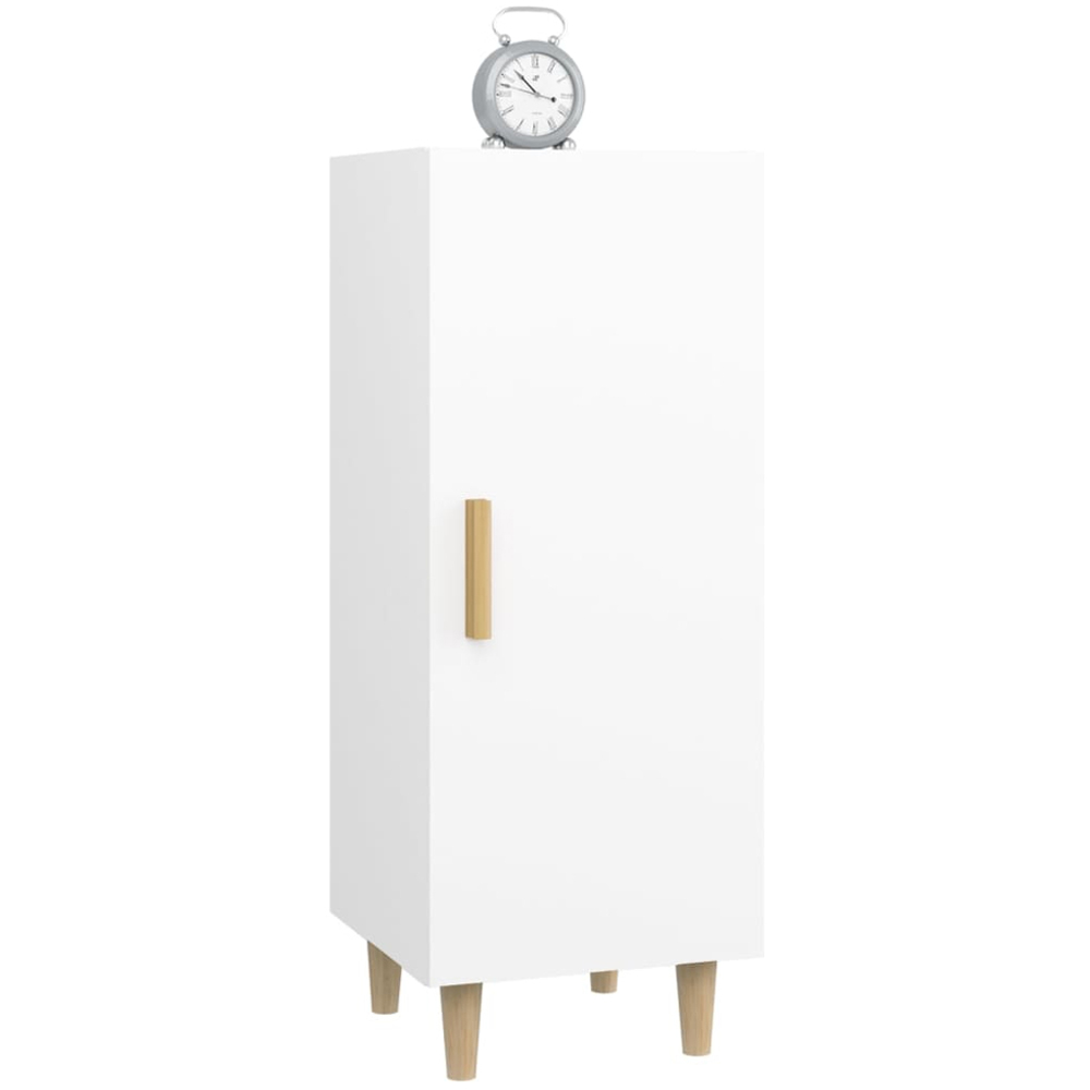 vidaXL Single Door White Sideboard Image 3