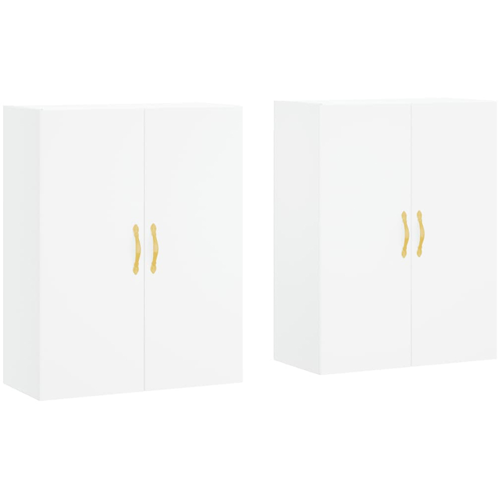 vidaXL 2 Door White Wall Mounted Cabinet Image 2