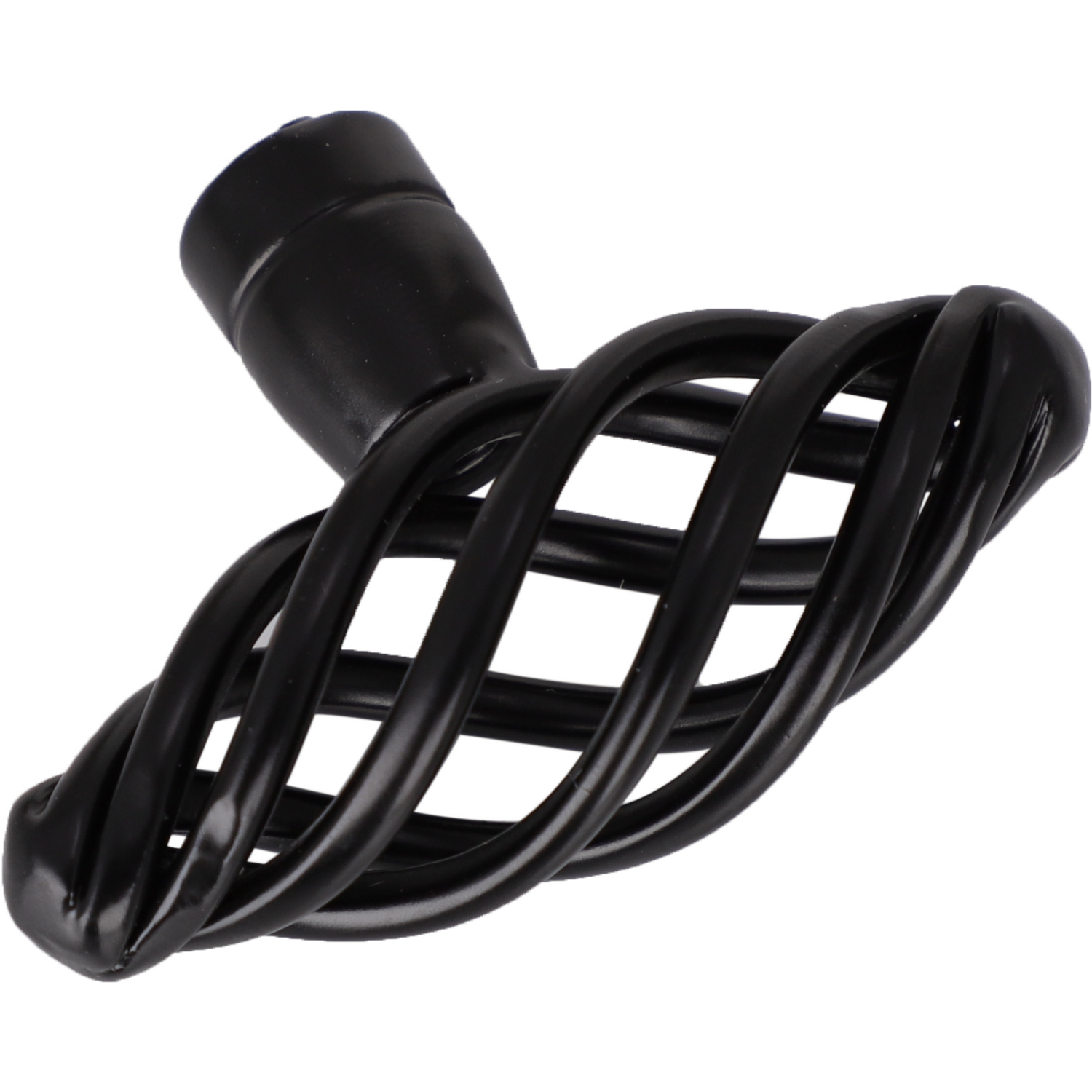 Pack of 4 Twisted Cage Cabinet Knobs Matt Black Image 2