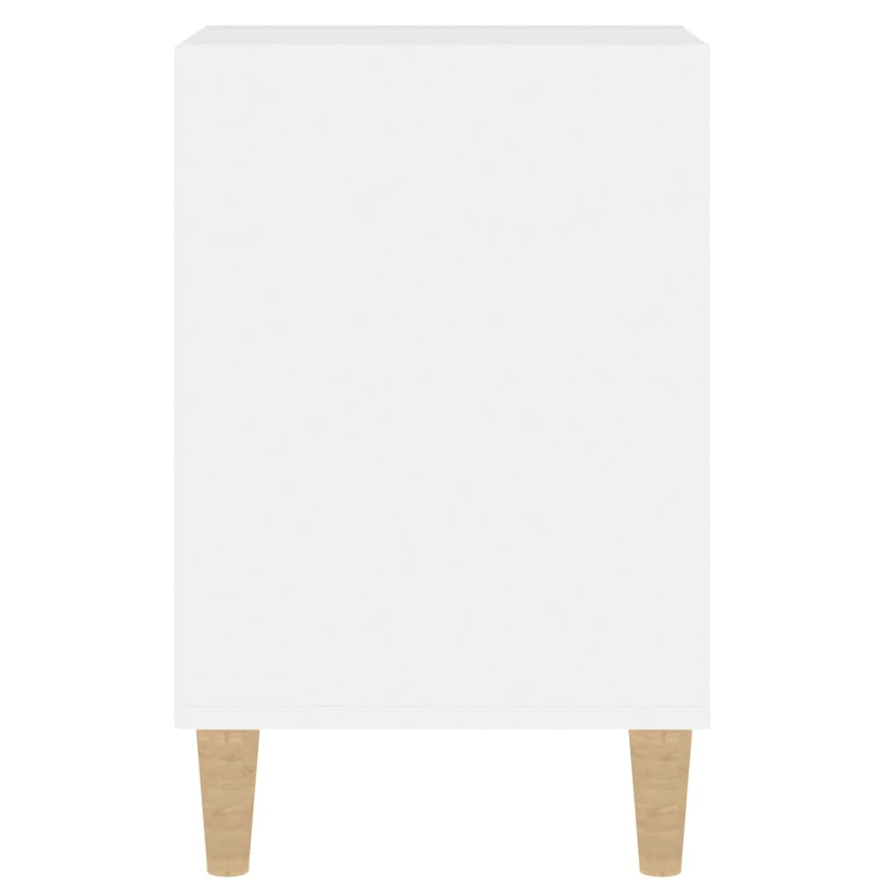 vidaXL 2 Door 3 Shelf High Gloss White TV Cabinet Image 5