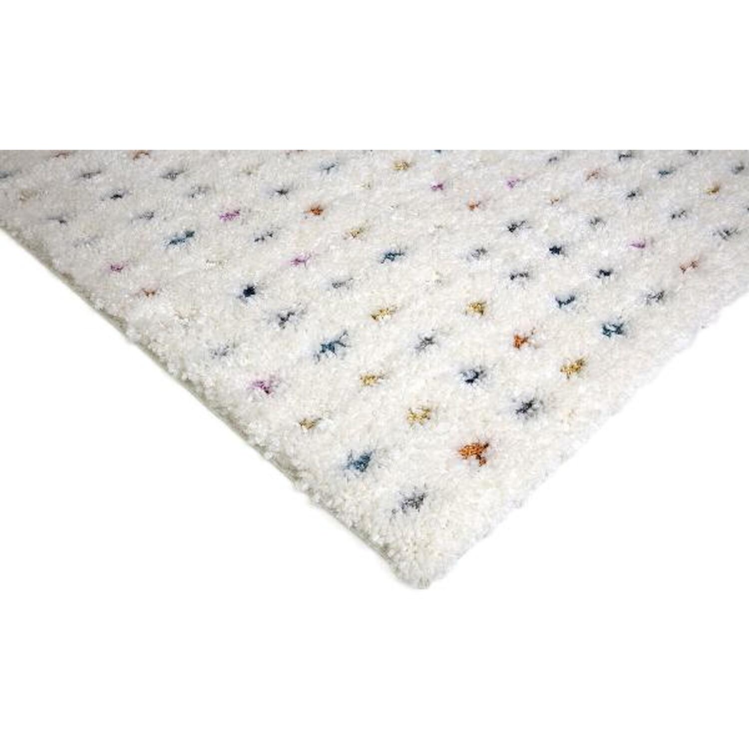 Arianna White Multi Pastel Spot Rug 120cm Image 3