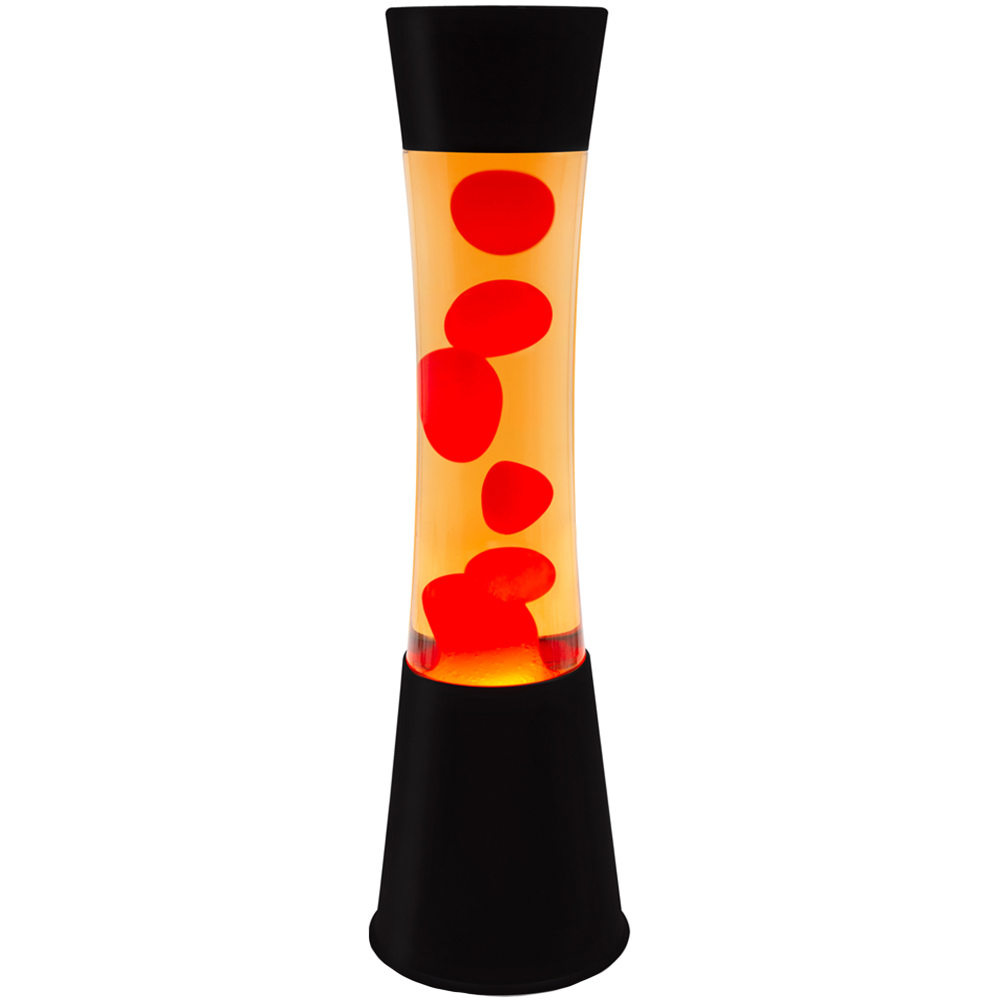 Global Gizmos Orange Liquid and Red Wax Lava Tower Lamp 16 inch Image 1
