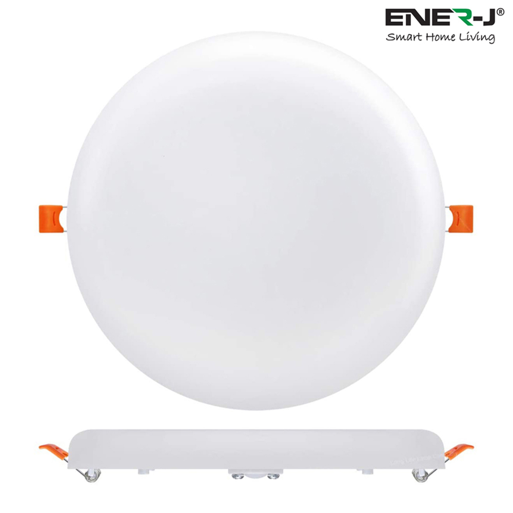 ENER-J 18W 6000K Round Frameless LED Panel Downlight 4 Pack Image 3