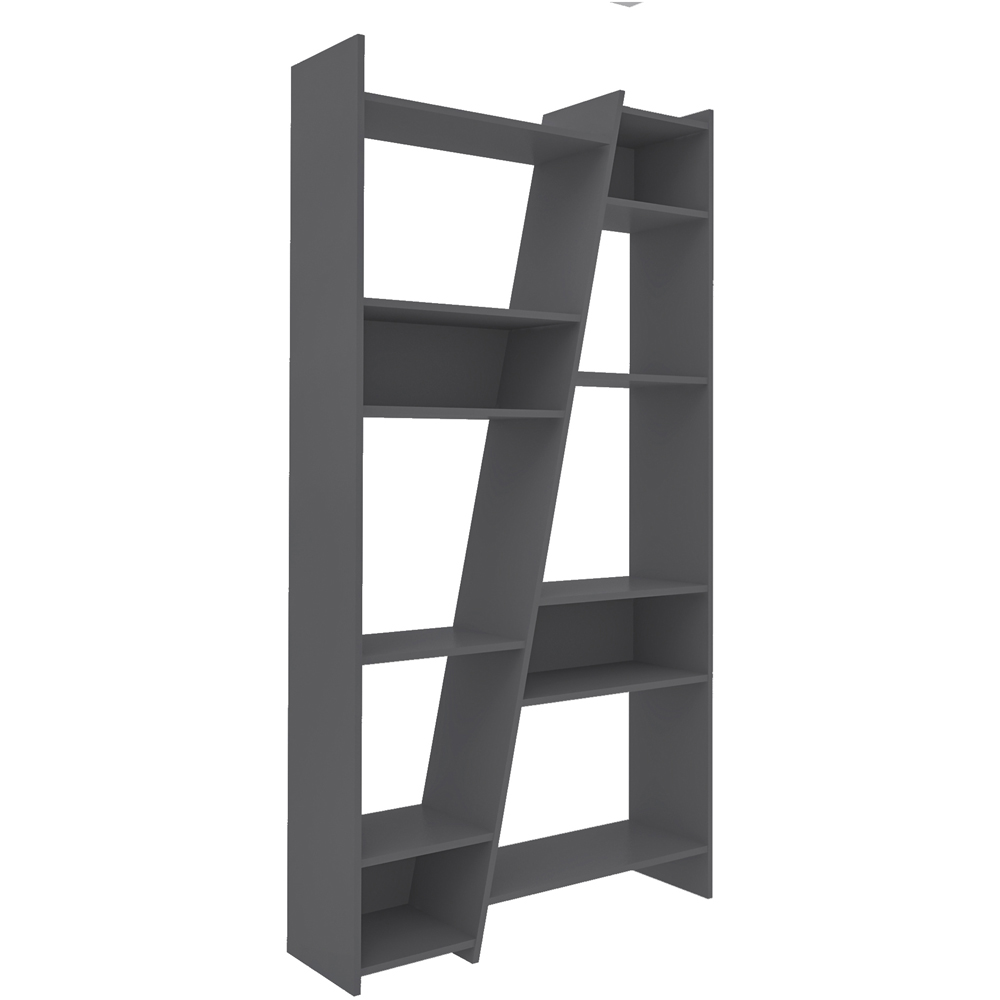 Seconique Naples 12 Shelf Grey Tall Bookcase Image 3