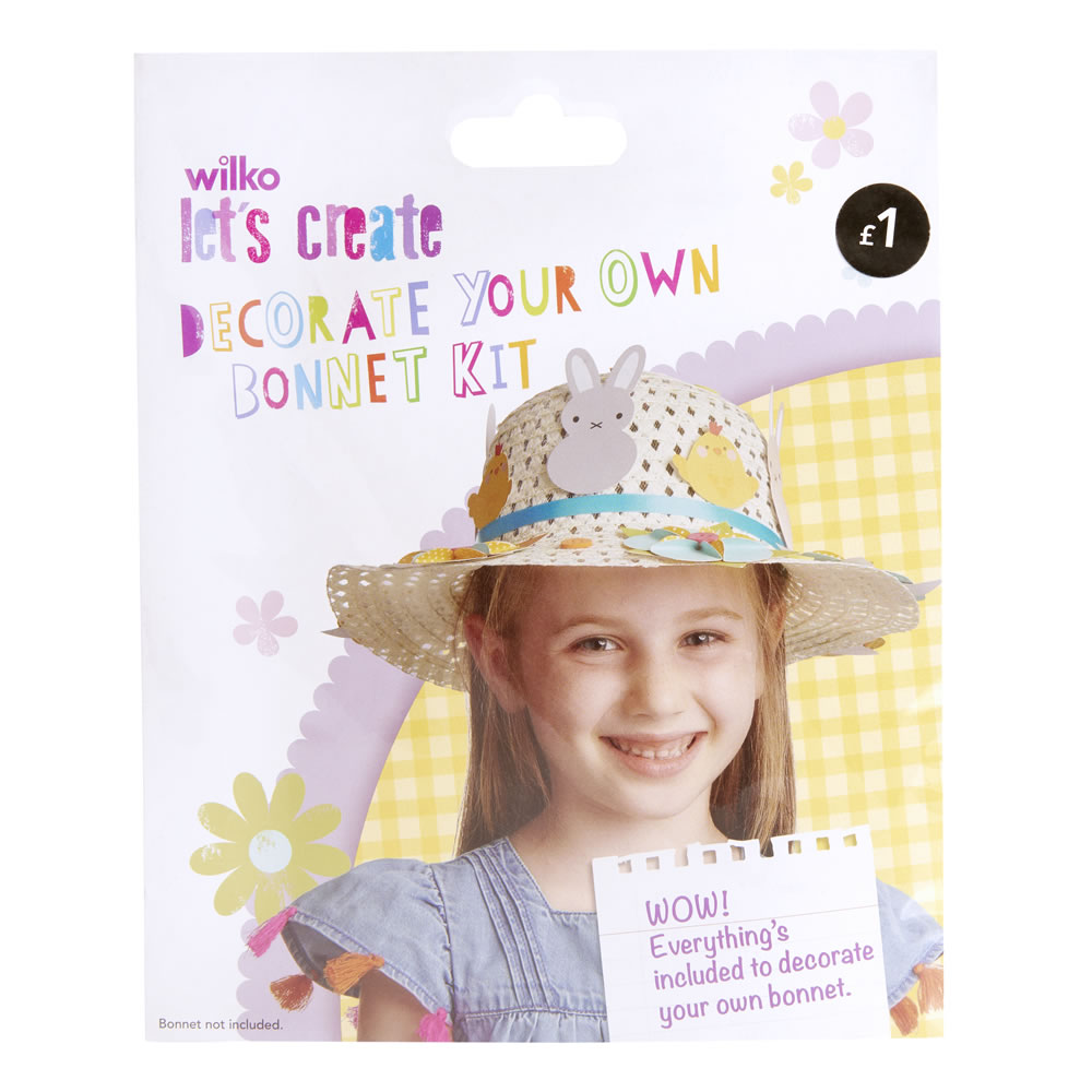 Wilko Make Your Own Easter Bonnet Kit Image