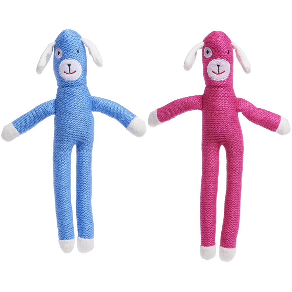 Wilko Knitted Dog Toy Image 1