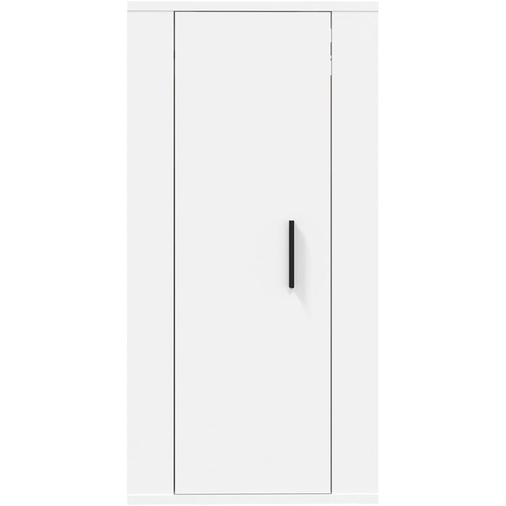 vidaXL Single Door White Wall Mounted TV Cabinet Image 5