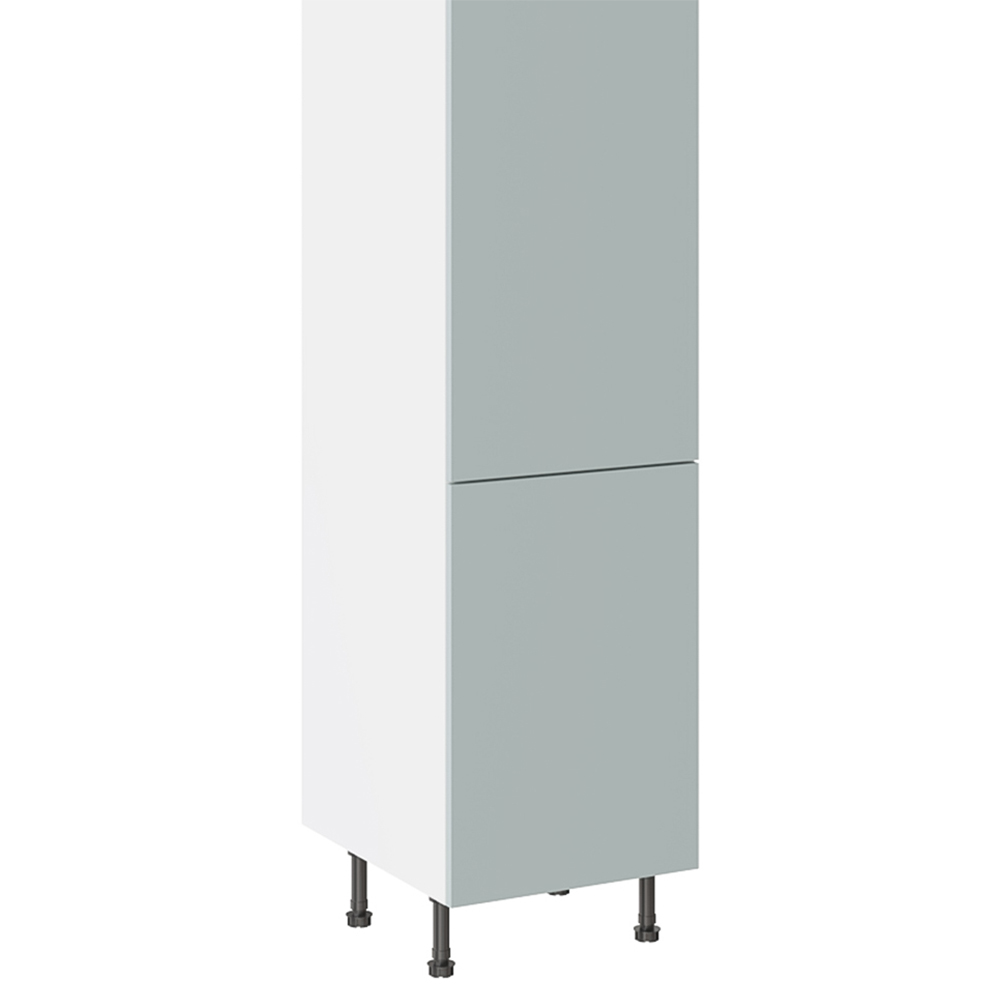 Kitchen Kit Slab Supermatt Aquamarine Larder Cabinet Flatpack 500mm Image 3