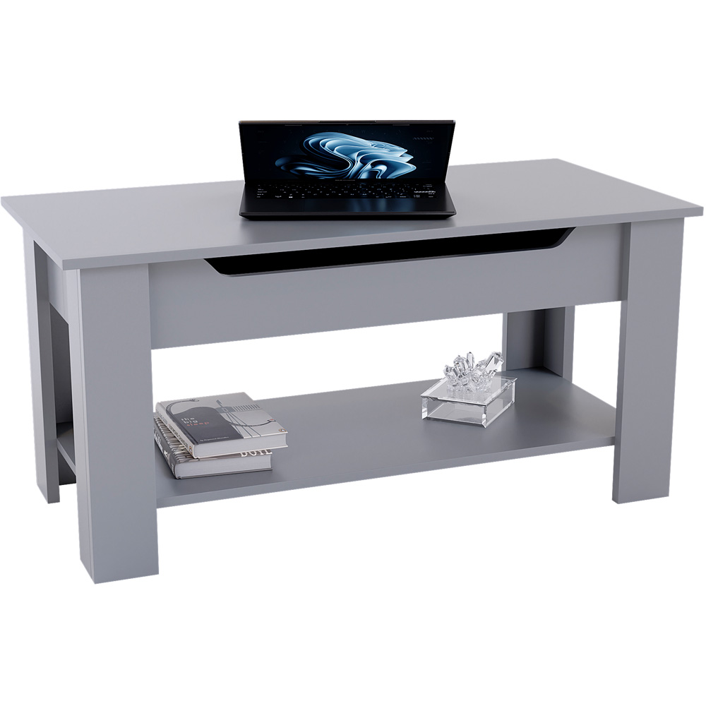 Vida Designs Grey Lift Up Coffee Table Image 2