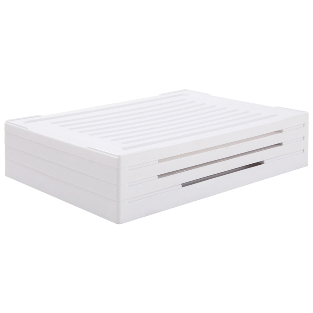 H&O Direct 3 Shelf Foldable Transparent Shoe Storage Box Image 4