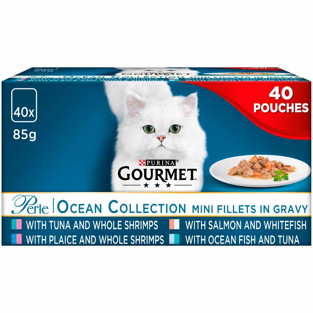 Gourmet Perle Ocean Collection Cat Food 40 x 85g   Image 1