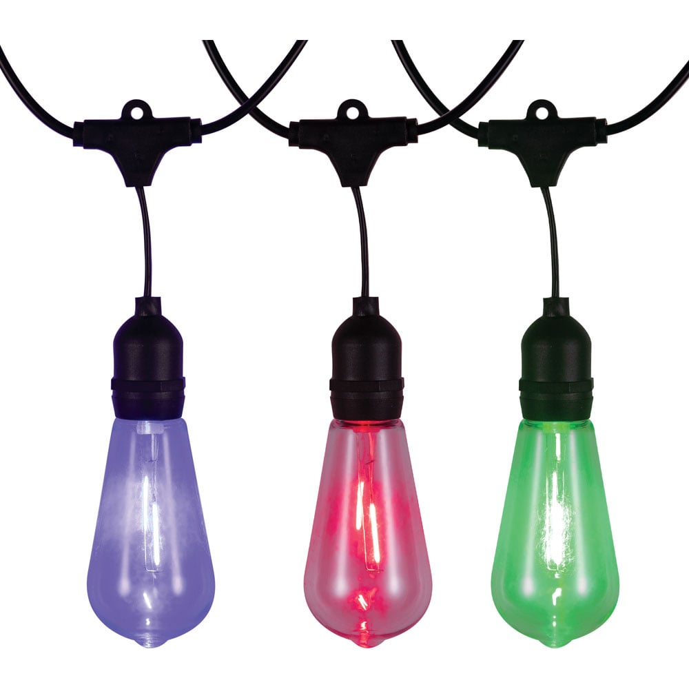 TCP 10m Multicoloured Squirrel Cage Garden String Light Wilko