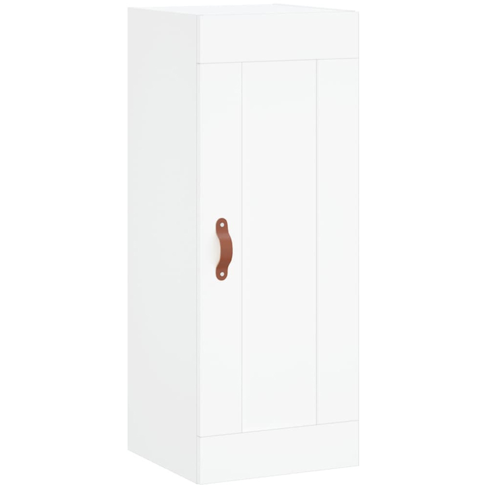 vidaXL 2 Glass and Wood Door 6 Shelf White Tall Highboard with Metal Legs Image 8