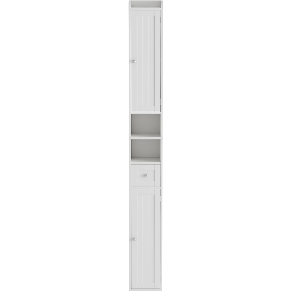 Kingston Tall Bathroom Storage Cabinet White Image 3